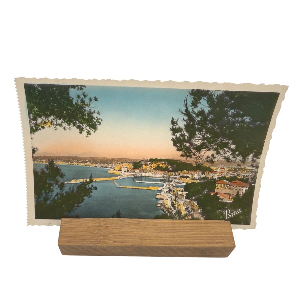 Ryner Nice France Postcard Paper Multicolor Scalloped Edge French Riviera RPPC